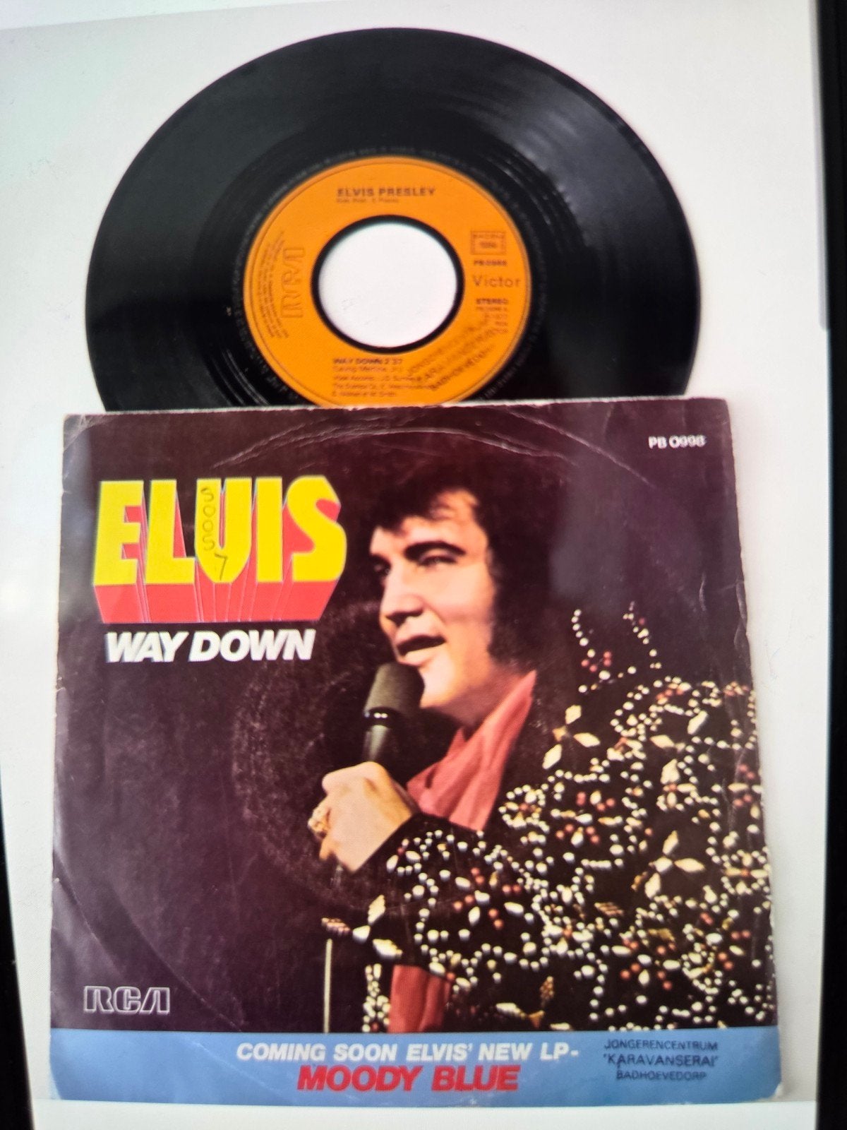Elvis Presley - Way Down (Vinyl Single), Cd's en Dvd's, Vinyl Singles, Gebruikt, Pop, EP, Fotohoes, Originele persing, 7 inch