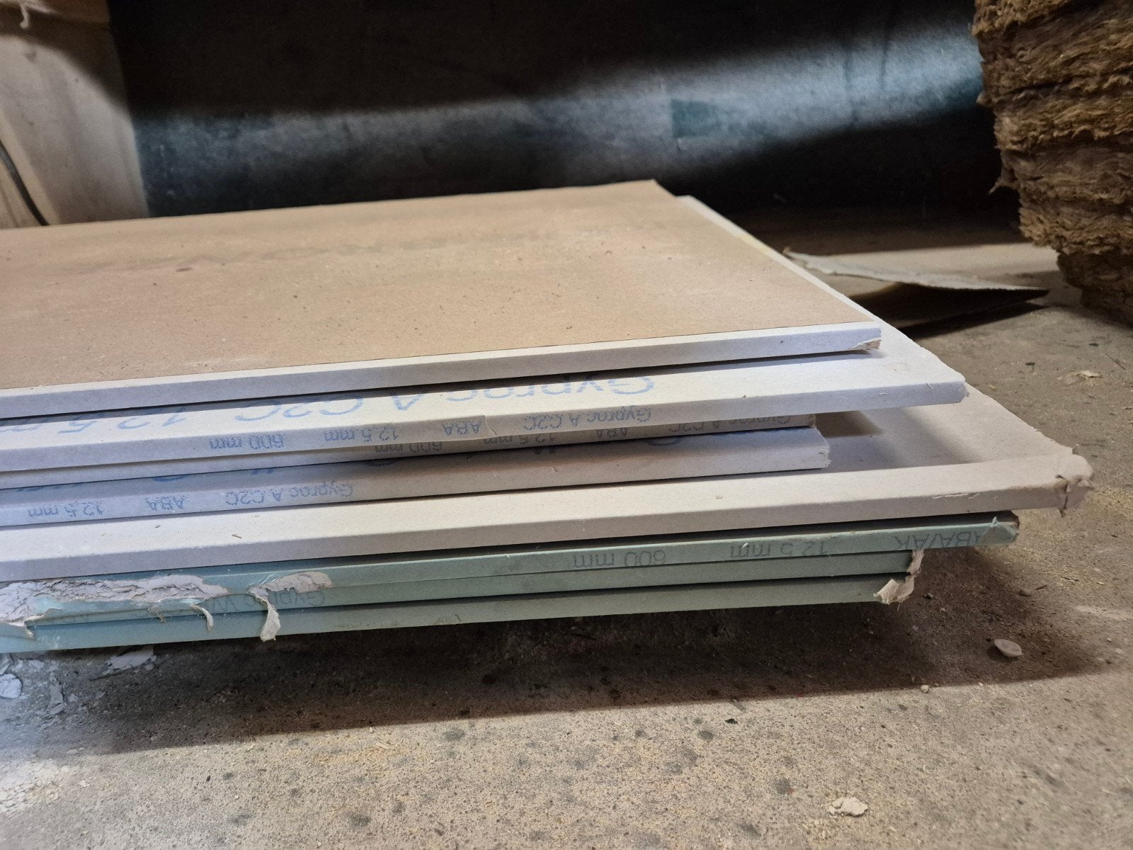 Gipsplaten - 5x grijs,  3x groen, Ophalen, Gebruikt, Overige materialen, Minder dan 20 mm
