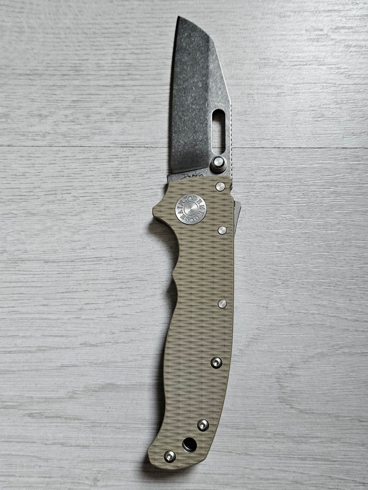 Andrew Demko knives AD20.5, CPM 3V Shark Foot, Ophalen of Verzenden, Overige soorten, Amerika, Mes of Dolk