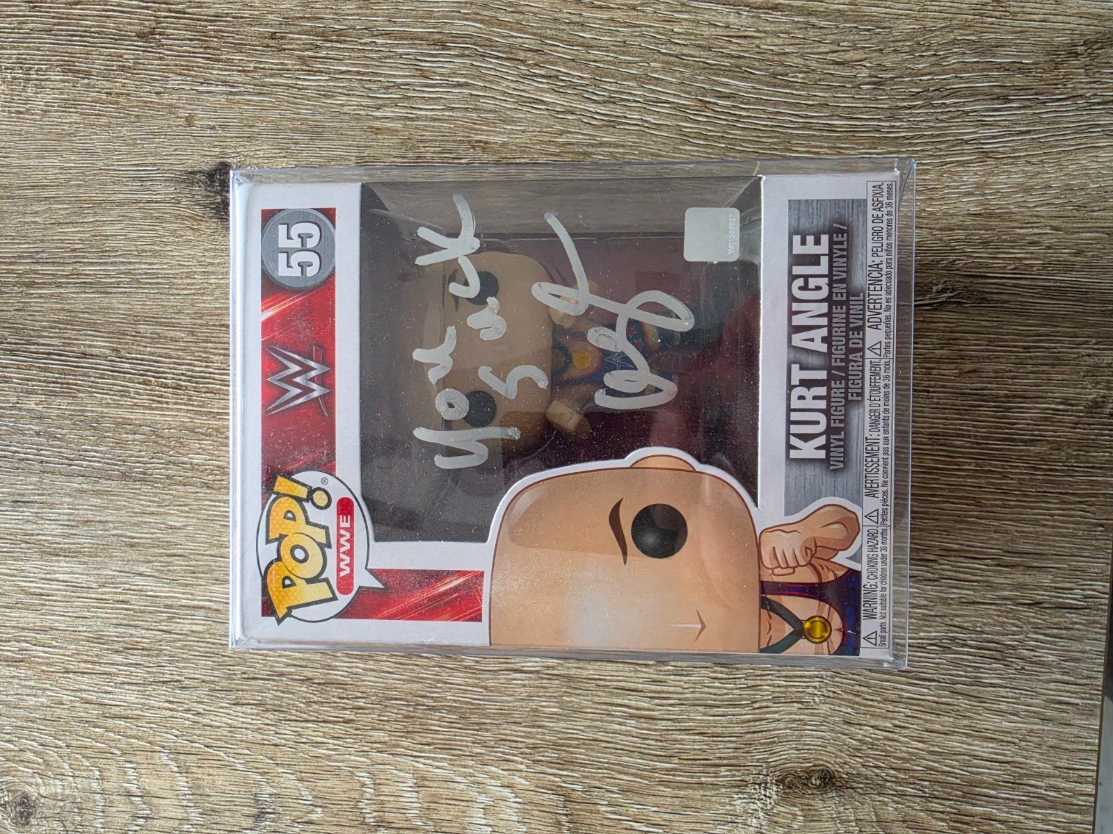 Funko Pop! Kurt Angle Gesigneerd + Authenticatie, Ophalen of Verzenden, Zo goed als nieuw