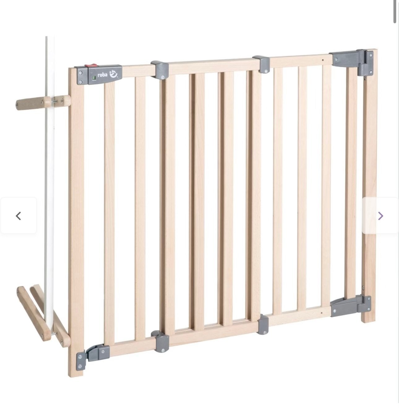 Roba Safety Up Traphekje Hout 93,5-120,5 cm, Nieuw, Ophalen of Verzenden, 115 cm of meer, Schroefhekje