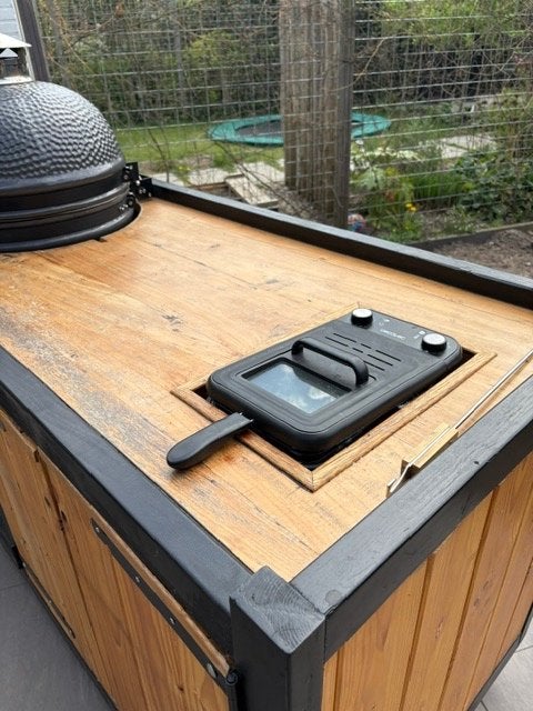 Grill guru bbq keuken, Tuin en Terras, Houtskoolbarbecues, Ophalen, Gebruikt, Grill Guru