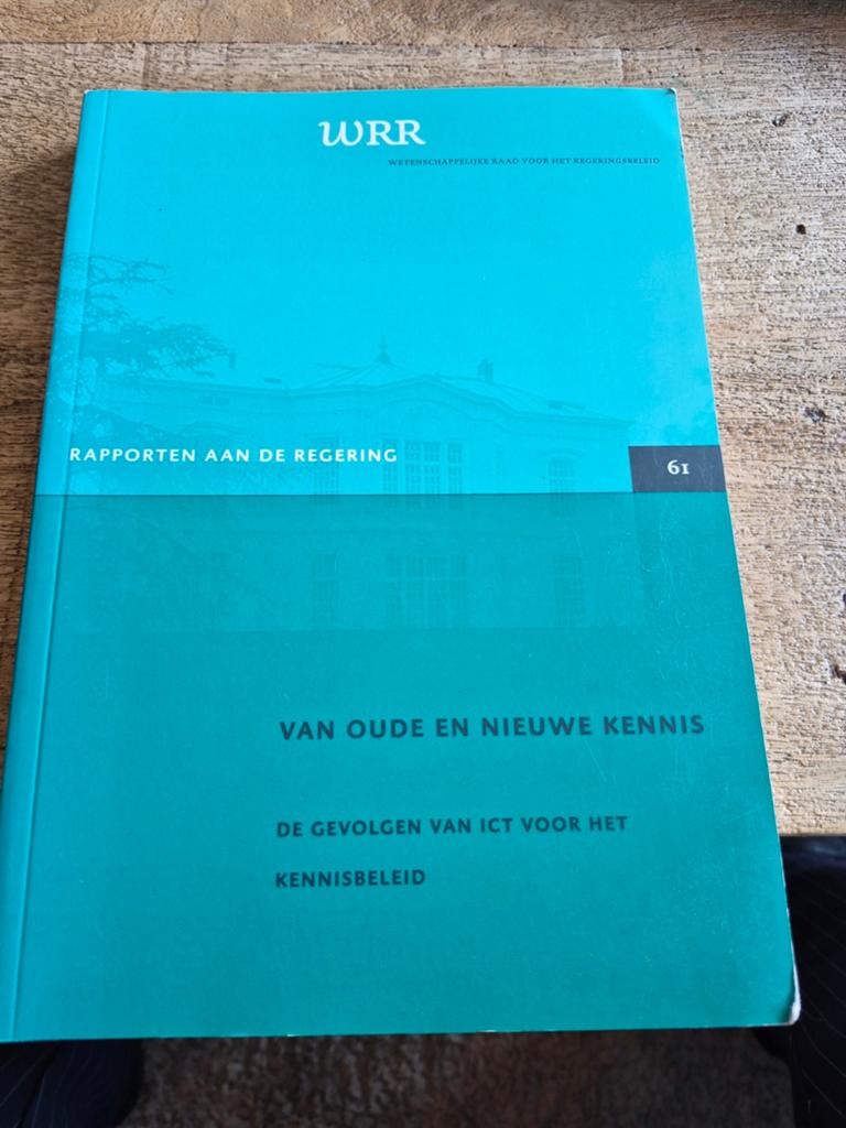 WRR Rapporten aan de regering, Boeken, Ophalen of Verzenden, Zo goed als nieuw, Bouwkunde