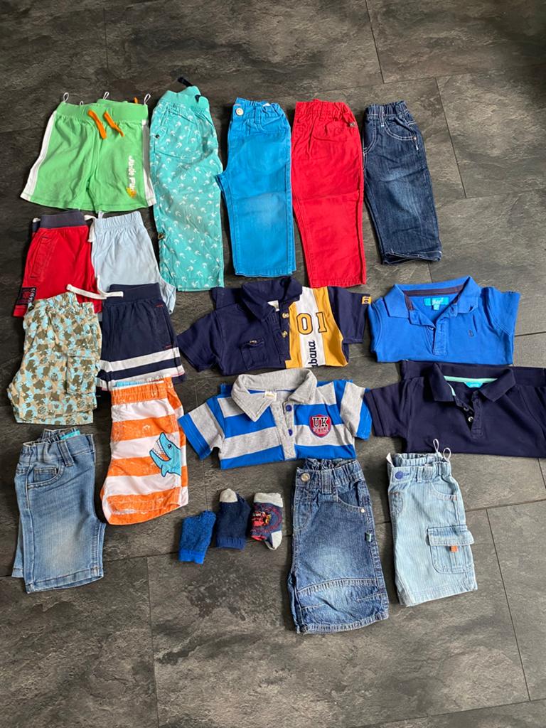 Baby jongenskleding 18 stuks mt 80/86, Ophalen, Zo goed als nieuw, Maat 80