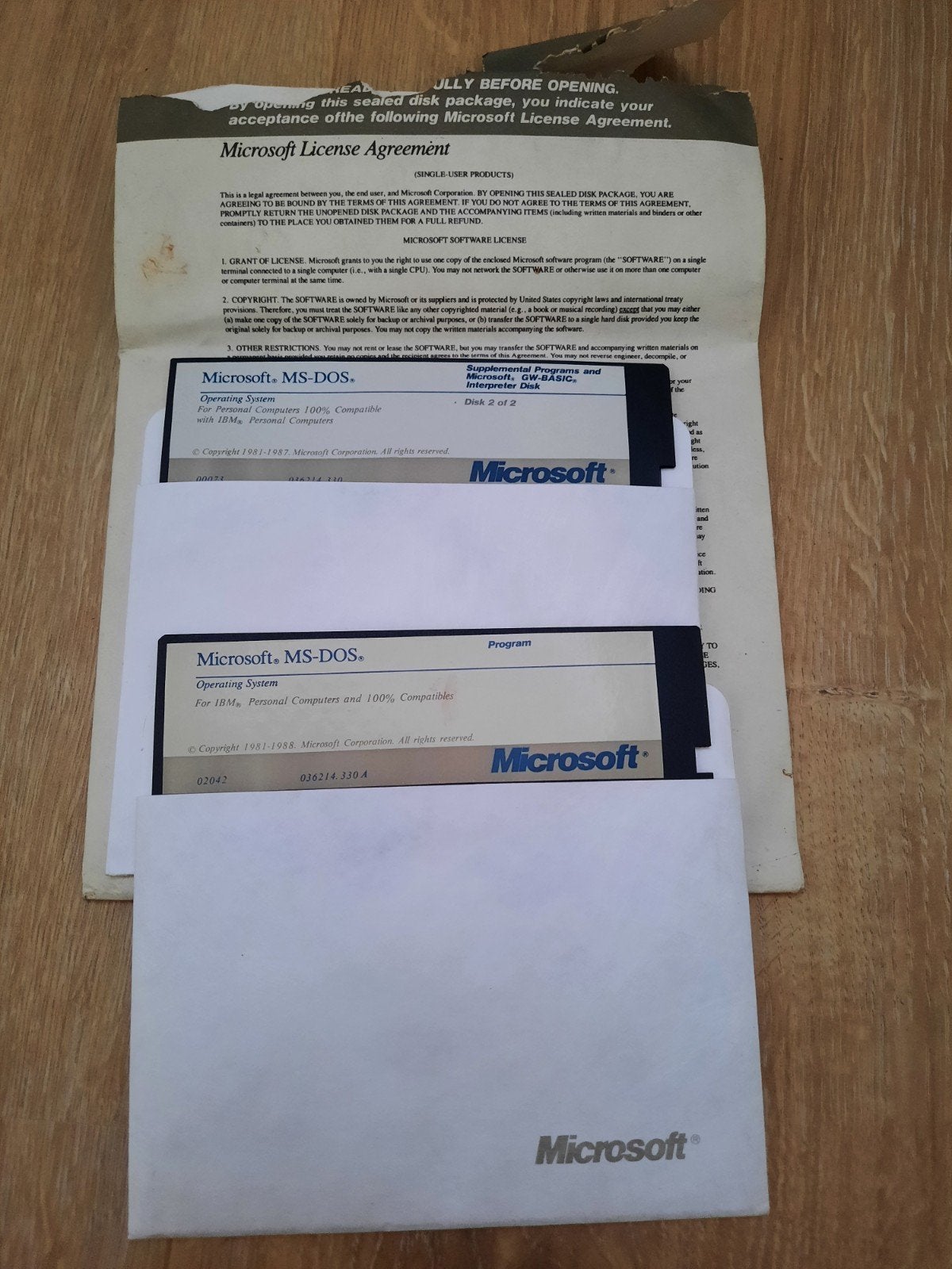 MS Dos floppy 1988, Ophalen of Verzenden