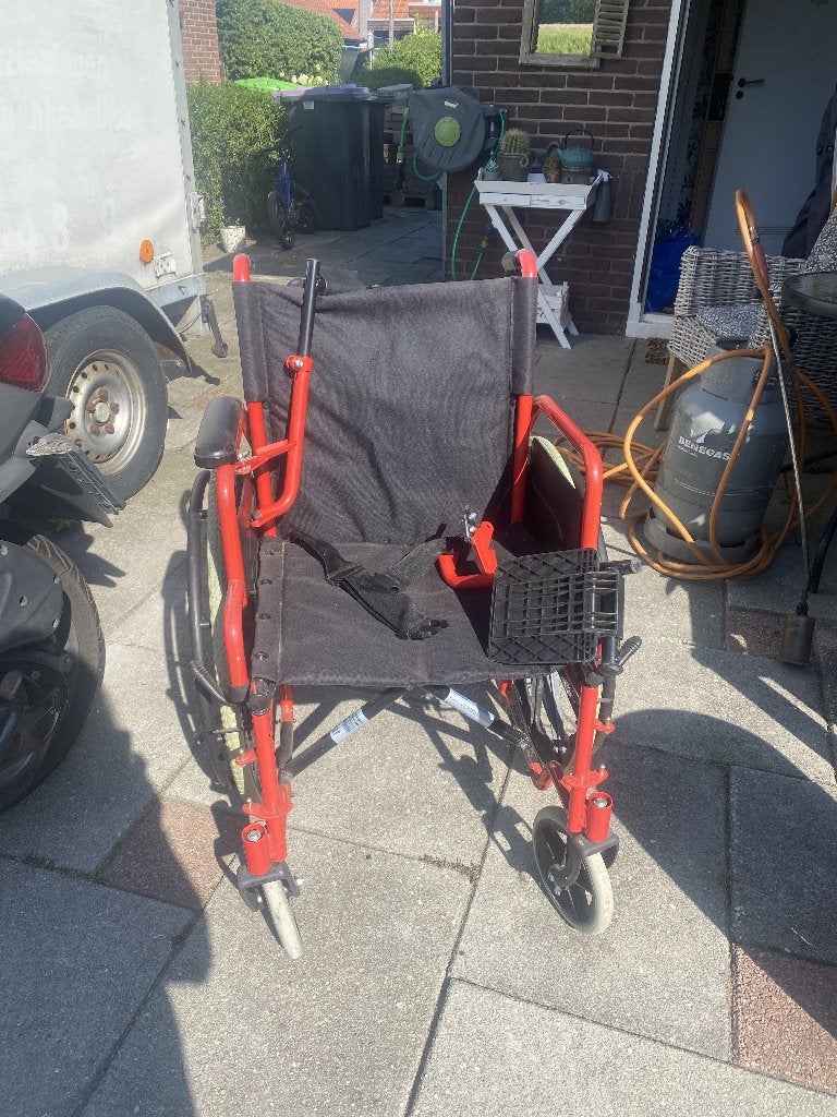 Rolstoel, Diversen, Rolstoelen, Ophalen of Verzenden, Inklapbaar, Gebruikt, Duwrolstoel