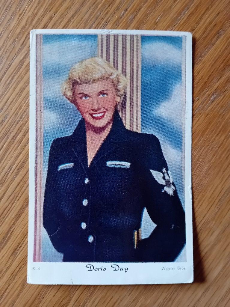 Doris Day fotoplaat K4 Warner Bros, Verzamelen, Ophalen of Verzenden, Voor 1940, Zo goed als nieuw, Overige onderwerpen