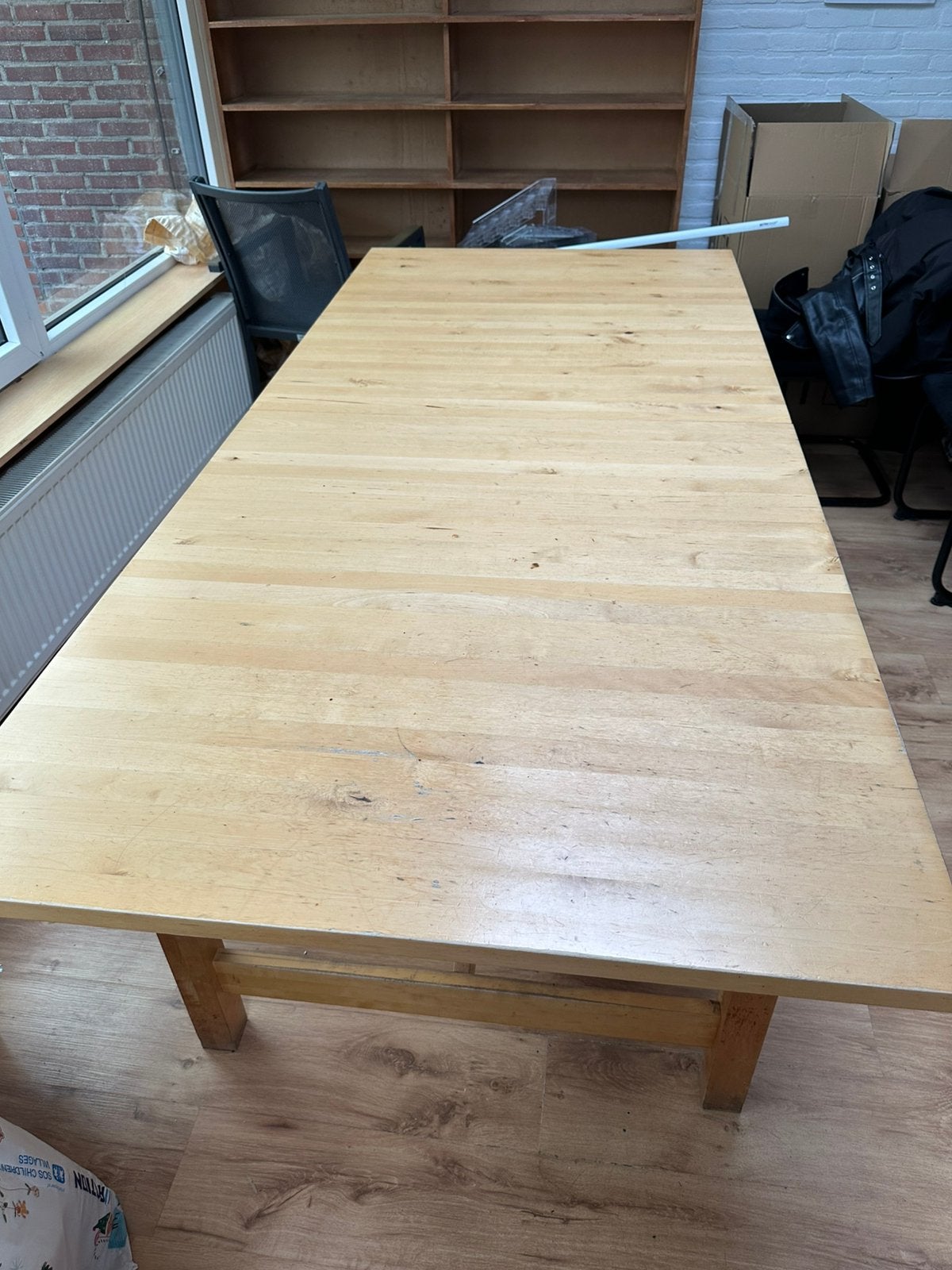 Big dining table., Ophalen, 200 cm of meer, 50 tot 100 cm, Zo goed als nieuw