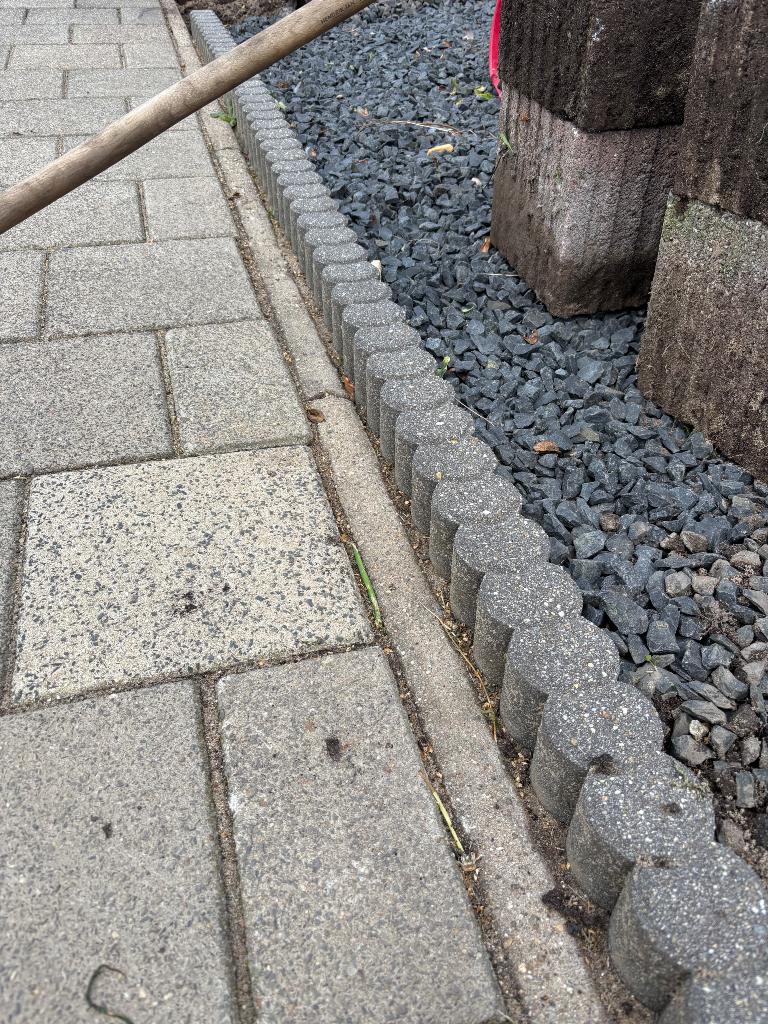 GRATIS palissade bandjes enkel L25cm x D8cm, Ophalen, Gebruikt, Minder dan 5 m², Beton
