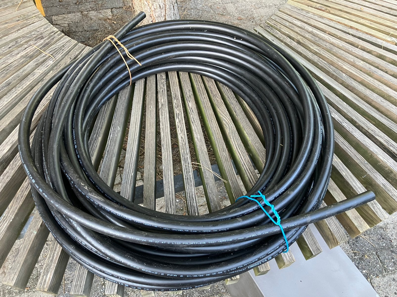 Buis voor beregening polyethyleen 25x2,2, 53 meter, Ophalen, Nieuw