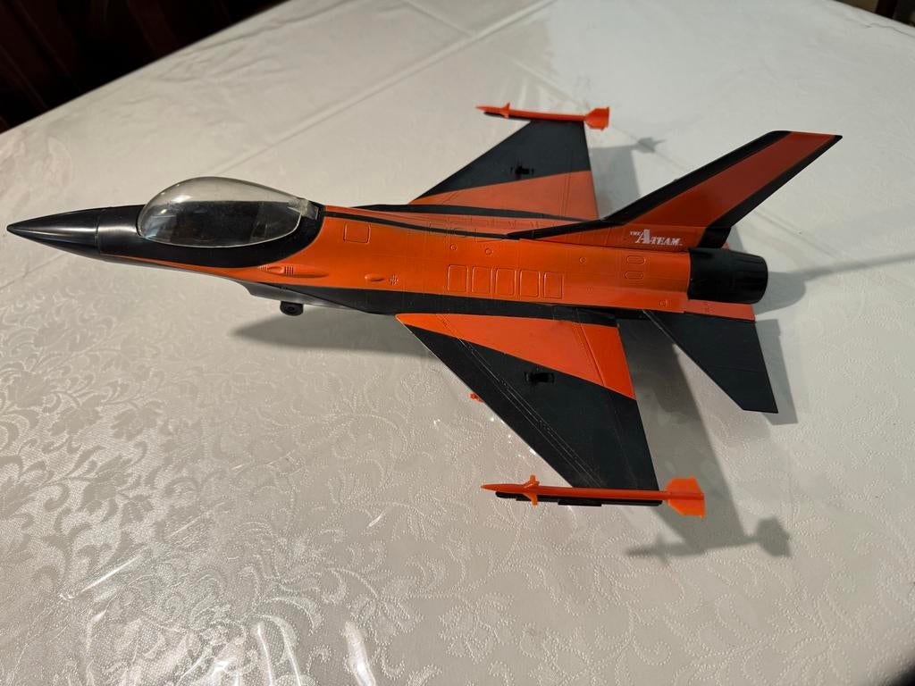 Vintage A-team Galoob F-16 Vliegtuig Speelgoed (1983), Verzenden, Gebruikt, Afstandsbediening