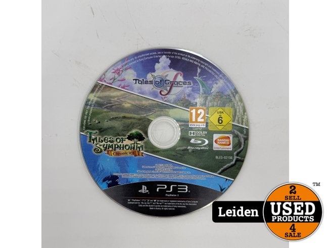 Tales of Graces F / Tales of Symphonia - PS3 | Losse disc, Sony, Gebruikt, Support@sony.com, 1-7-1 Konan, Minato-ku
Tokyo 108-0075
Japan