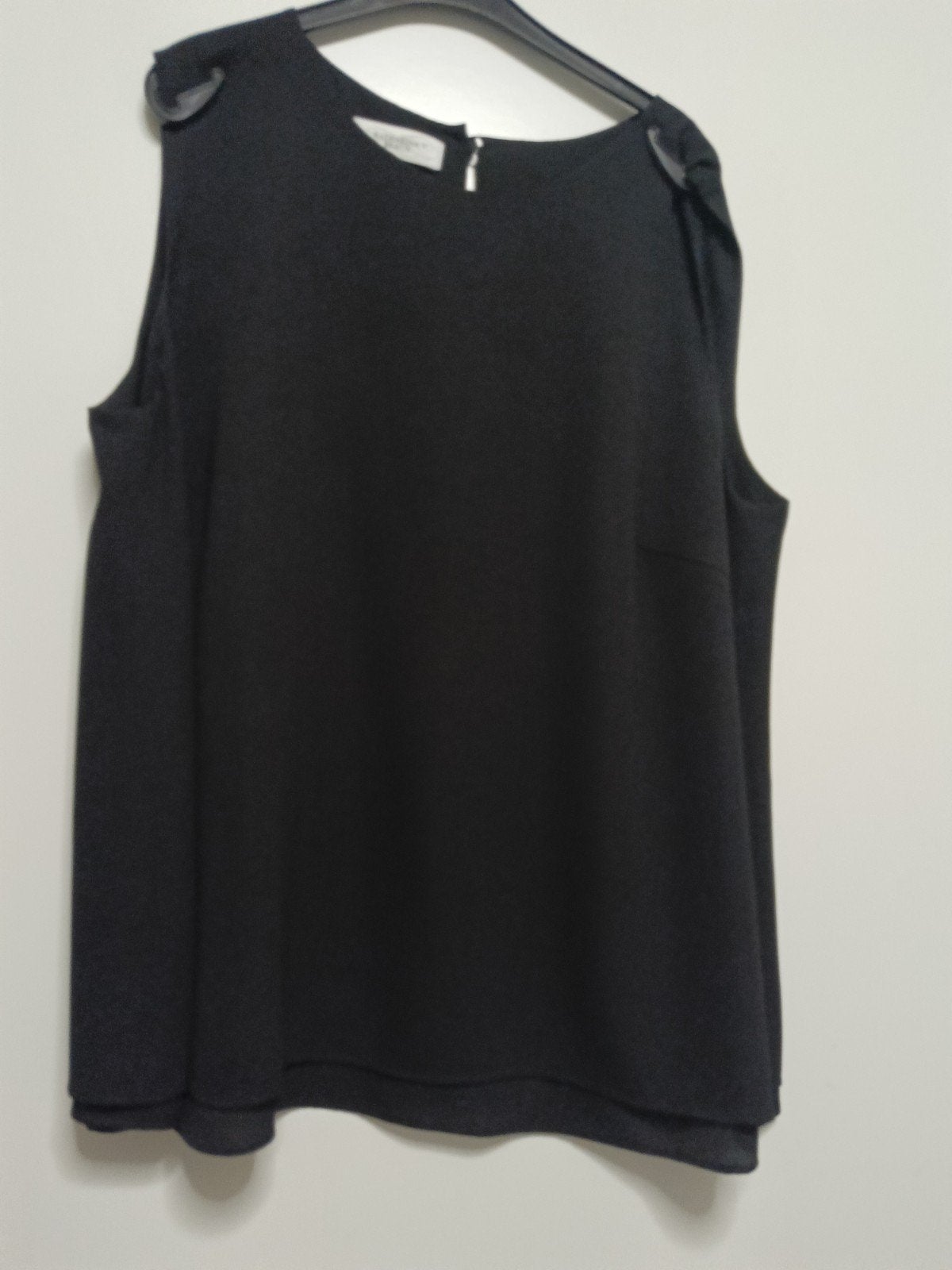 Mooie zwarte top van Katharina Braun, maat 46, Kleding | Dames, Zwart, Maat 46/48 (XL) of groter, Ophalen of Verzenden, Zonder mouw