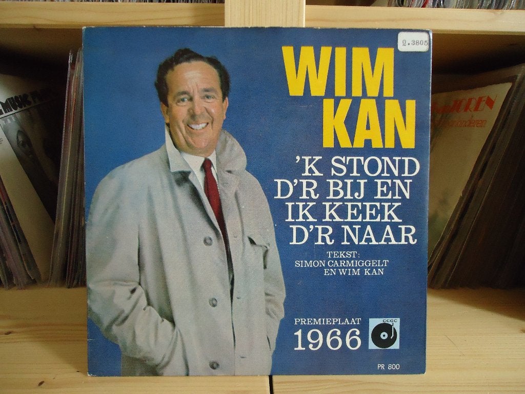 7" Single Wim Kan - 'K Stond D'r Bij En Ik Keek D'r Naar / C, Gebruikt, 7 inch, Ophalen of Verzenden, Overige typen
