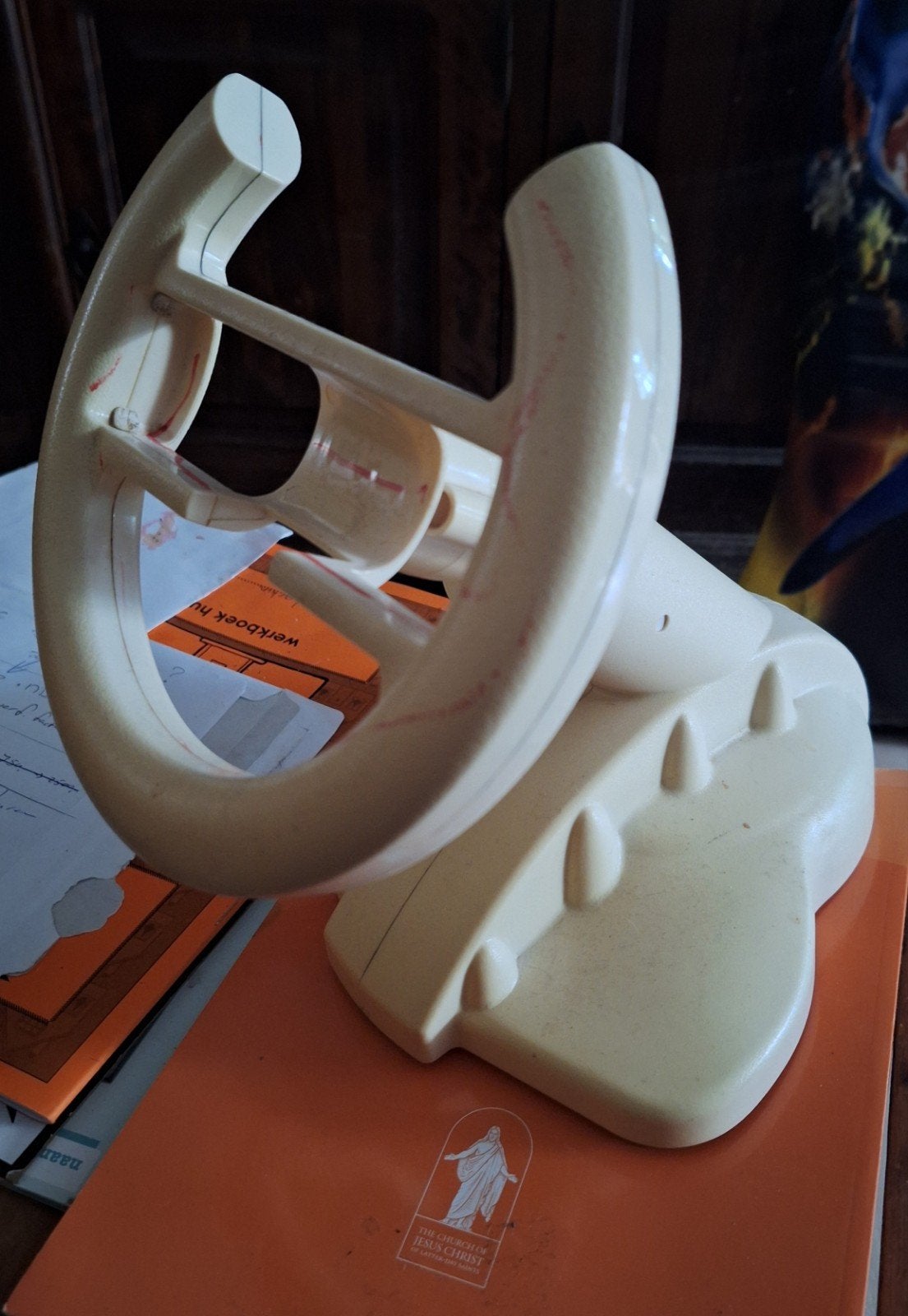 Wii Mario Kart Stuur - Wit, Ophalen of Verzenden, Gebruikt, Zonder controller, Met stuurtje
