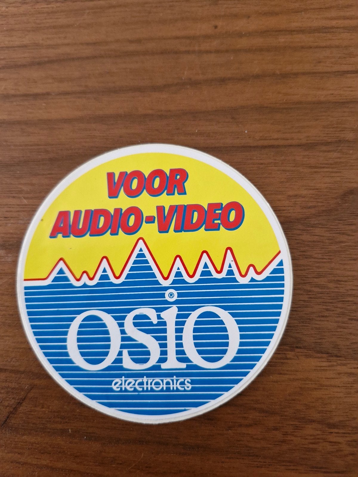 9223 Vintage Osio Electronics Audio-Video Sticker, Ophalen of Verzenden, Gebruikt, Overige typen