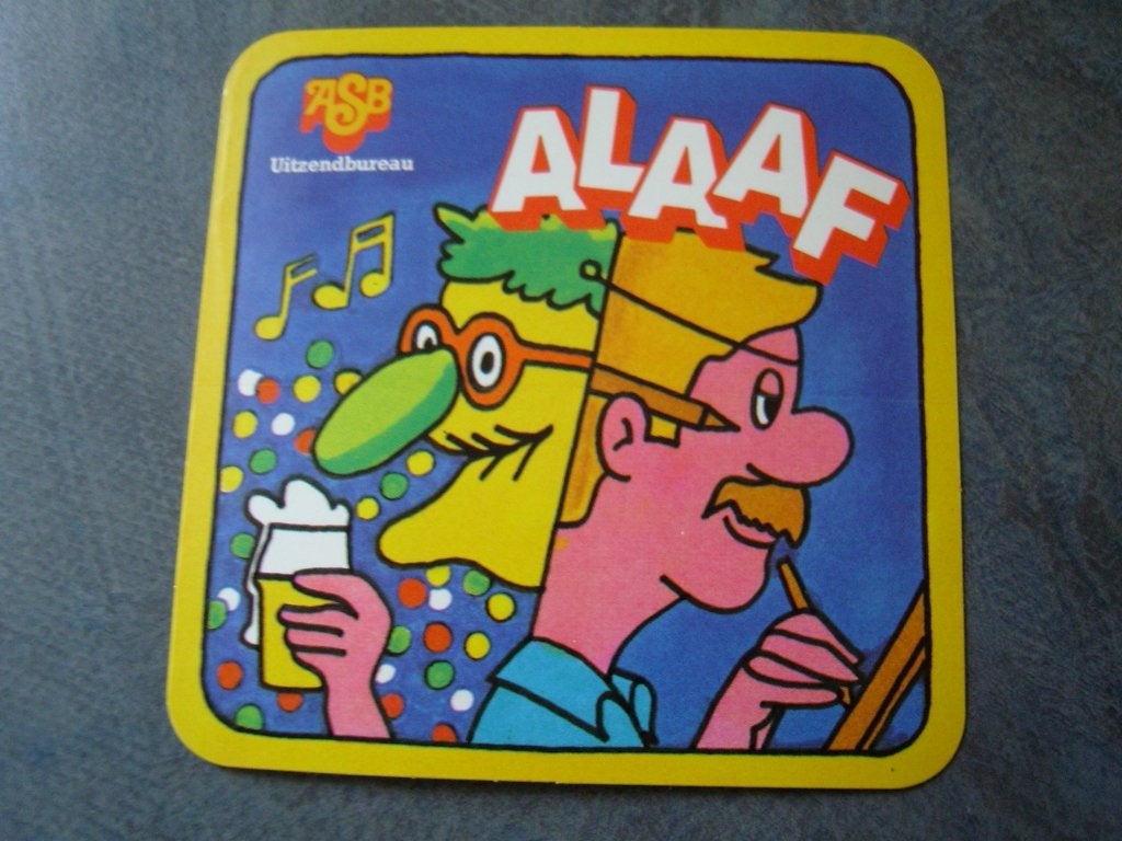 sticker carnaval ASB uitzendbureau masker alaaf, Ophalen, Zo goed als nieuw