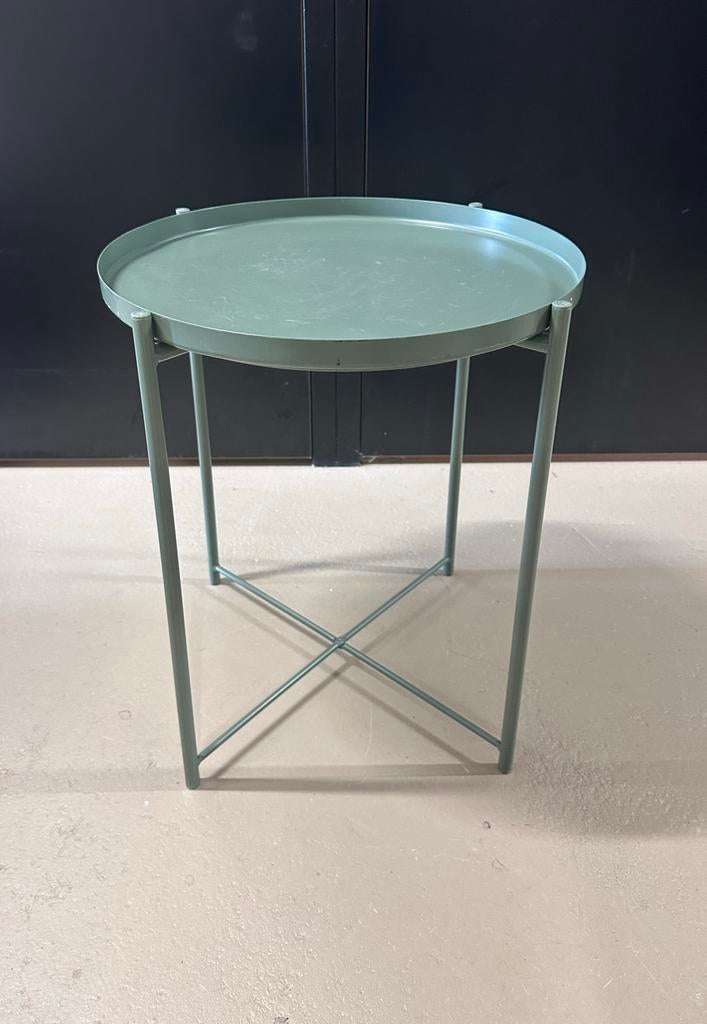 IKEA Gladom salontafel met dienblad, Overige materialen, Minder dan 55 cm, Gebruikt, Rond