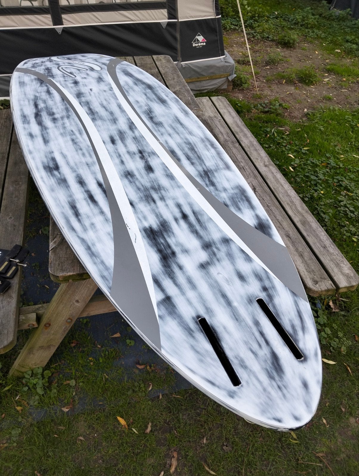 Munich Travel Madd 109 ltr. met dubbele vinnen full carbon, Watersport en Boten, Ophalen, Gebruikt, Plank, Munich