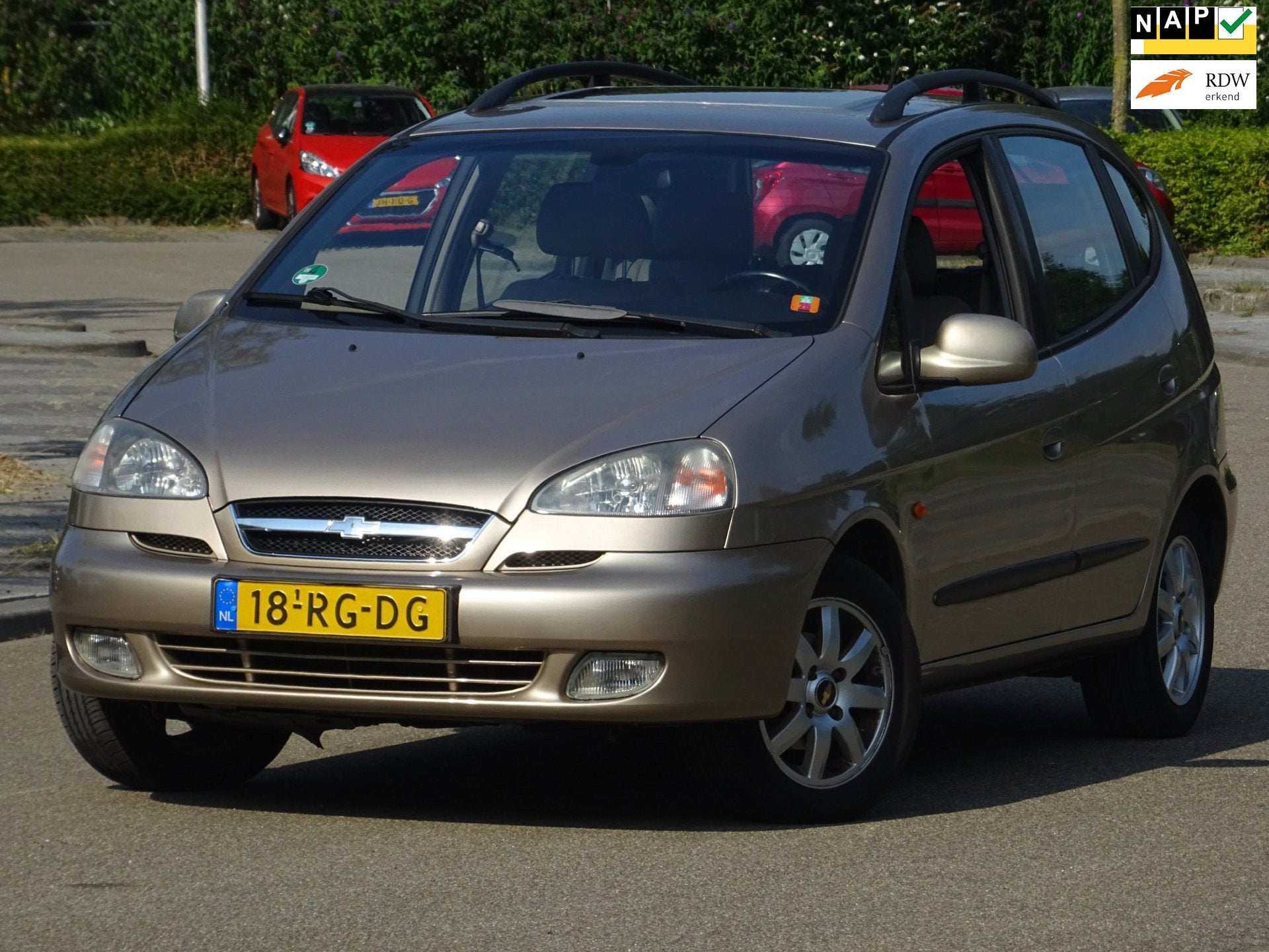 Chevrolet Tacuma 2.0 Class AUTOMAAT NAP/LEER/AC/CRUISE/PDC, Auto's, 1998 cc, Gebruikt, Beige, Beige