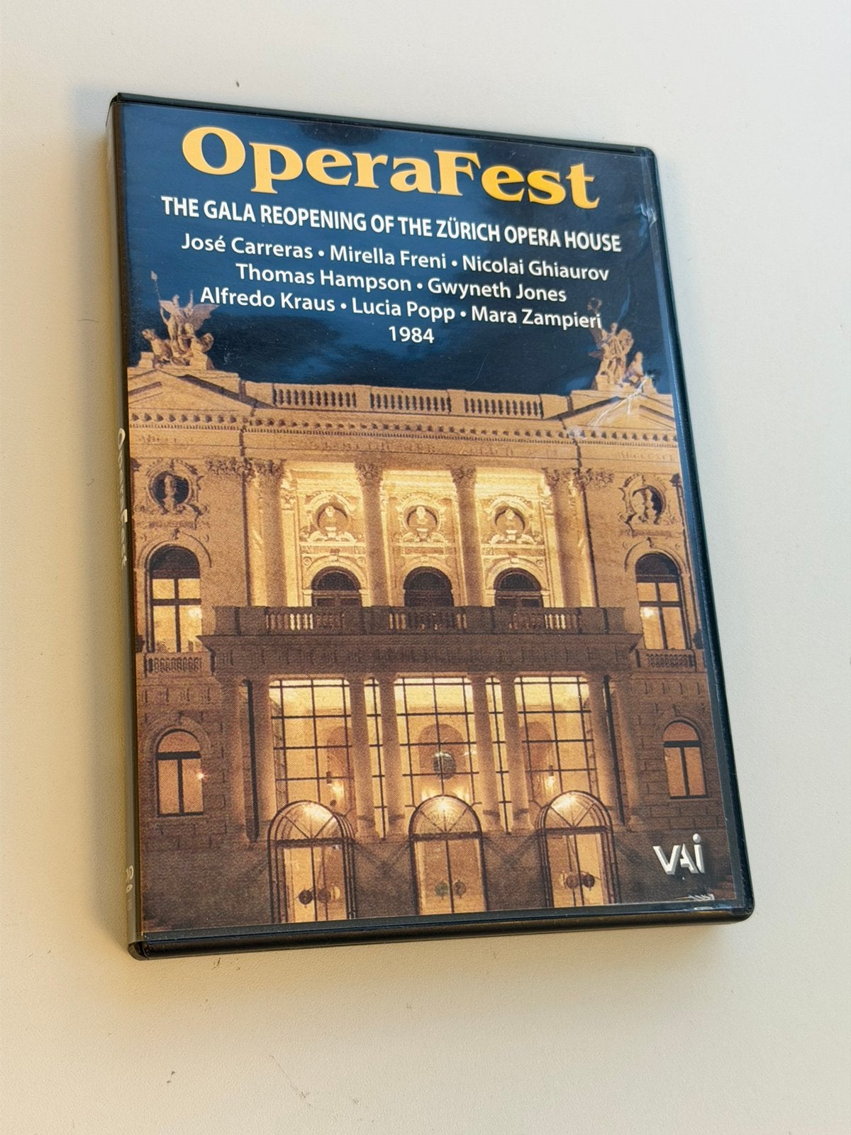 OperaFest zeldzame DVD Zürich Opera House 1984 José Carreras, Cd's en Dvd's, Dvd's | Muziek en Concerten, Alle leeftijden, Ophalen of Verzenden