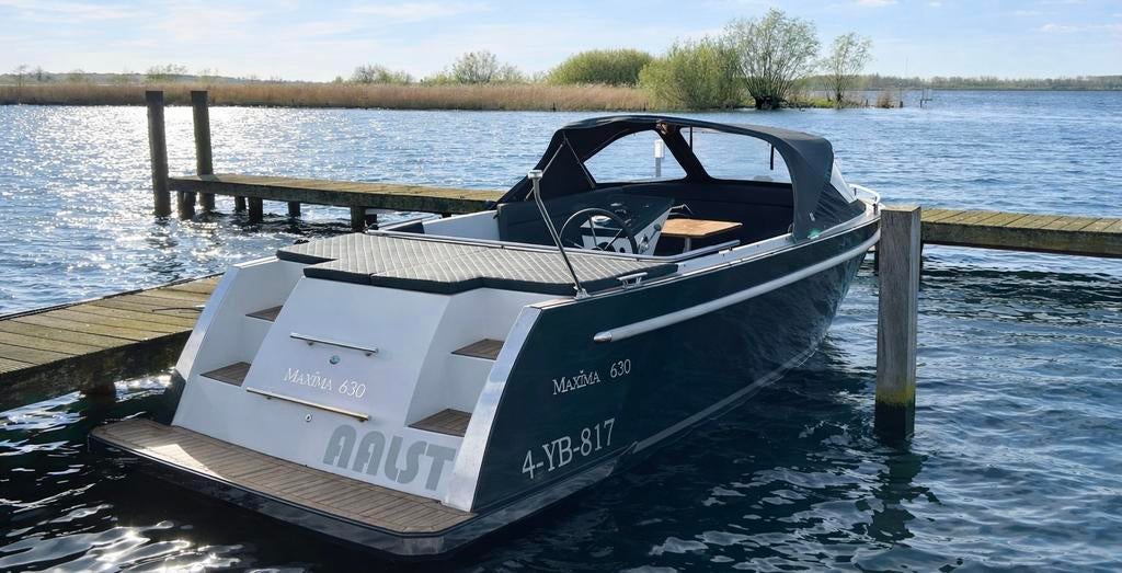 Maxima 630, 50pk, evt met trailer, Watersport en Boten, Ophalen, 6 meter of meer, Zo goed als nieuw, Snelvarend