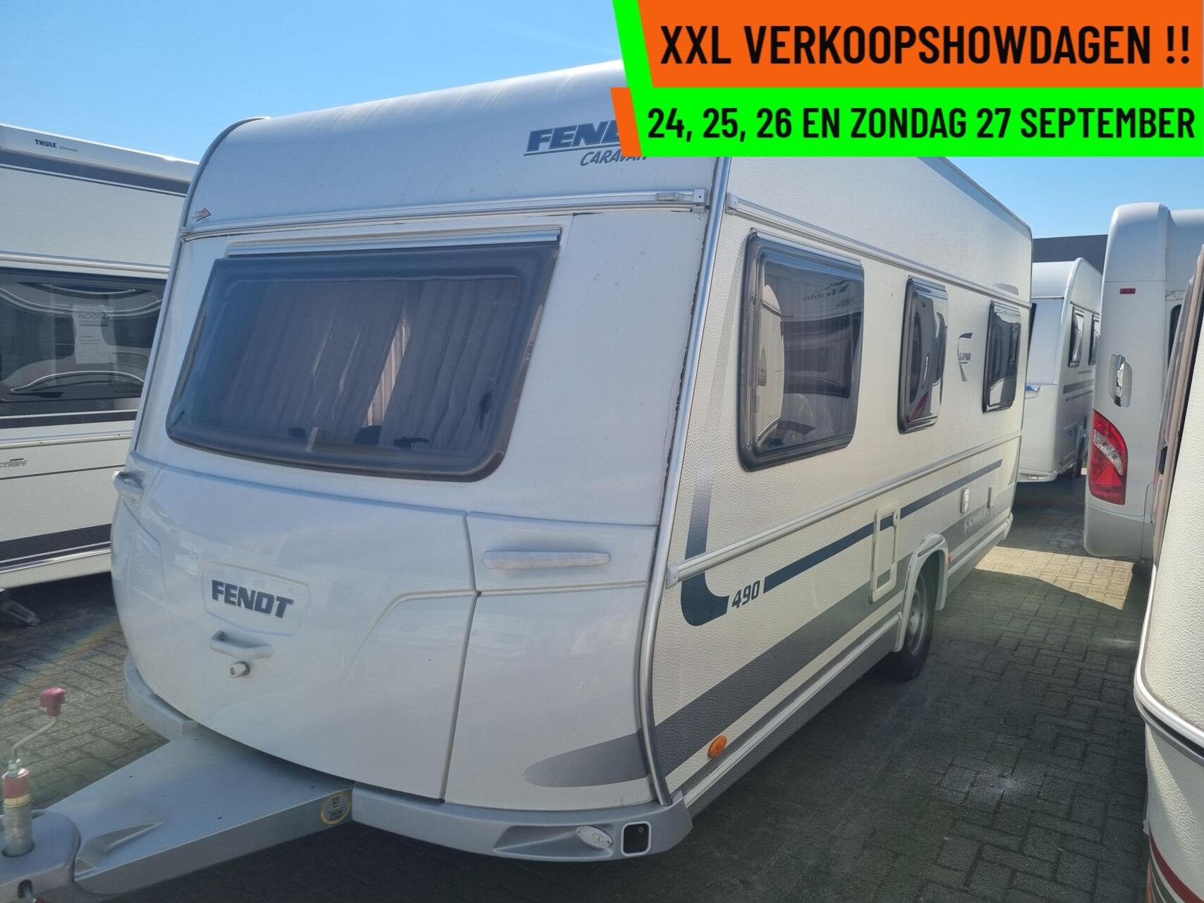 Fendt saphir - XXL VERKOOPSHOW 24,25,26 & 27 SEPT. 10-17 UUR, Caravans en Kamperen, Rondzit, Bedrijf, Hordeur, Tot en met 4