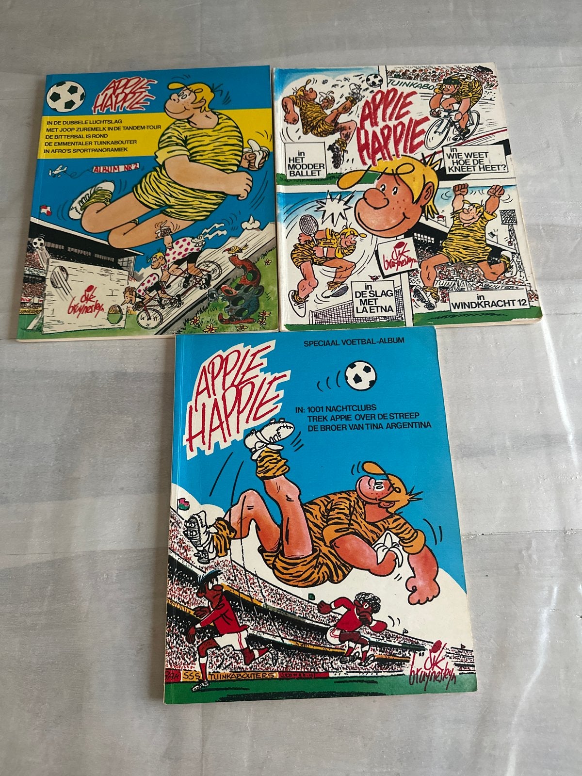 Appie Happie Stripboeken - 3 Stuks, Meerdere stripboeken, Ophalen of Verzenden, Gelezen