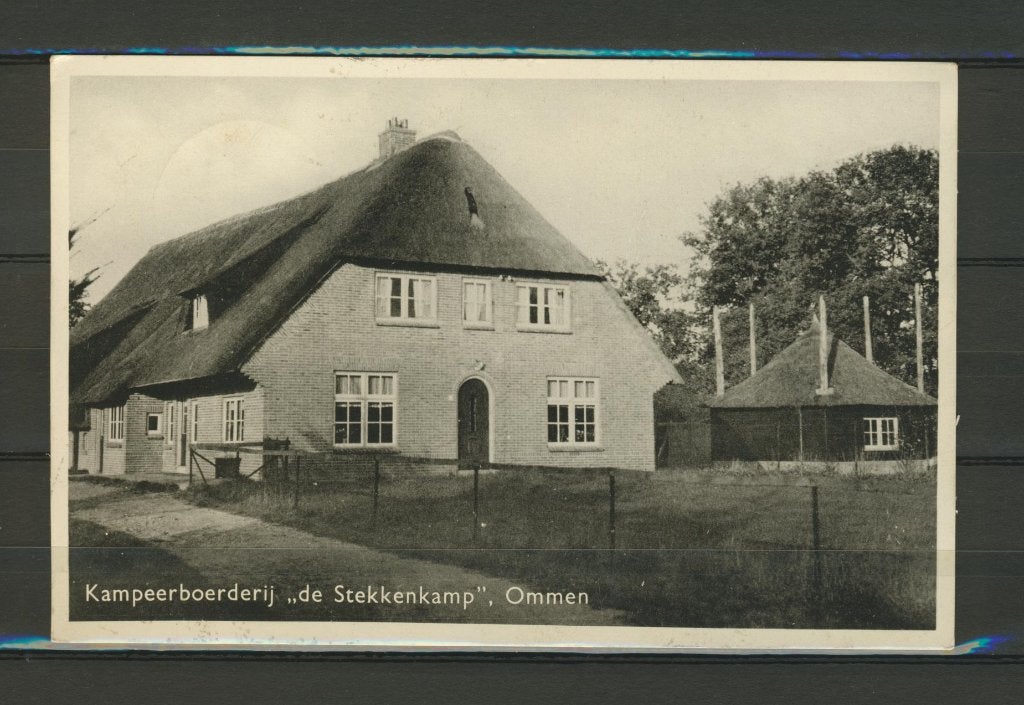 Ommen 1951 Kampeer in De Stekkenkamp Foto/Ansichtkaart f-296, Verzamelen, Ophalen of Verzenden, 1940 tot 1960, Gelopen, Overijssel