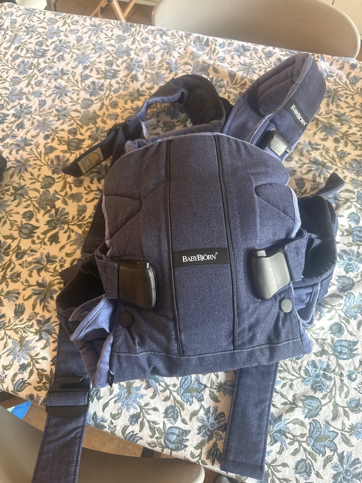 BabyBjörn Draagzak One Air - Donkerblauw, Ophalen, Buik of Rug, Zo goed als nieuw, Baby Björn