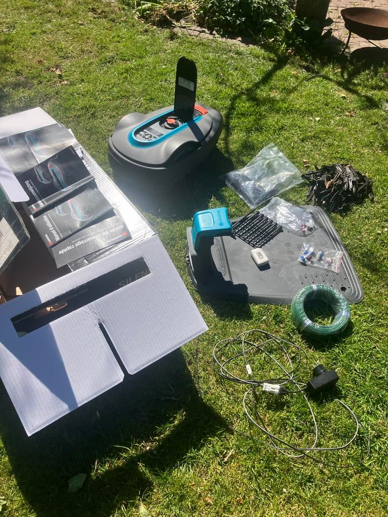 Gardena Sileno City 470 Robotmaaier, Tuin en Terras, Robotmaaiers, Ophalen, Gebruikt, 20 tot 25 cm, Bestuurbaar via app