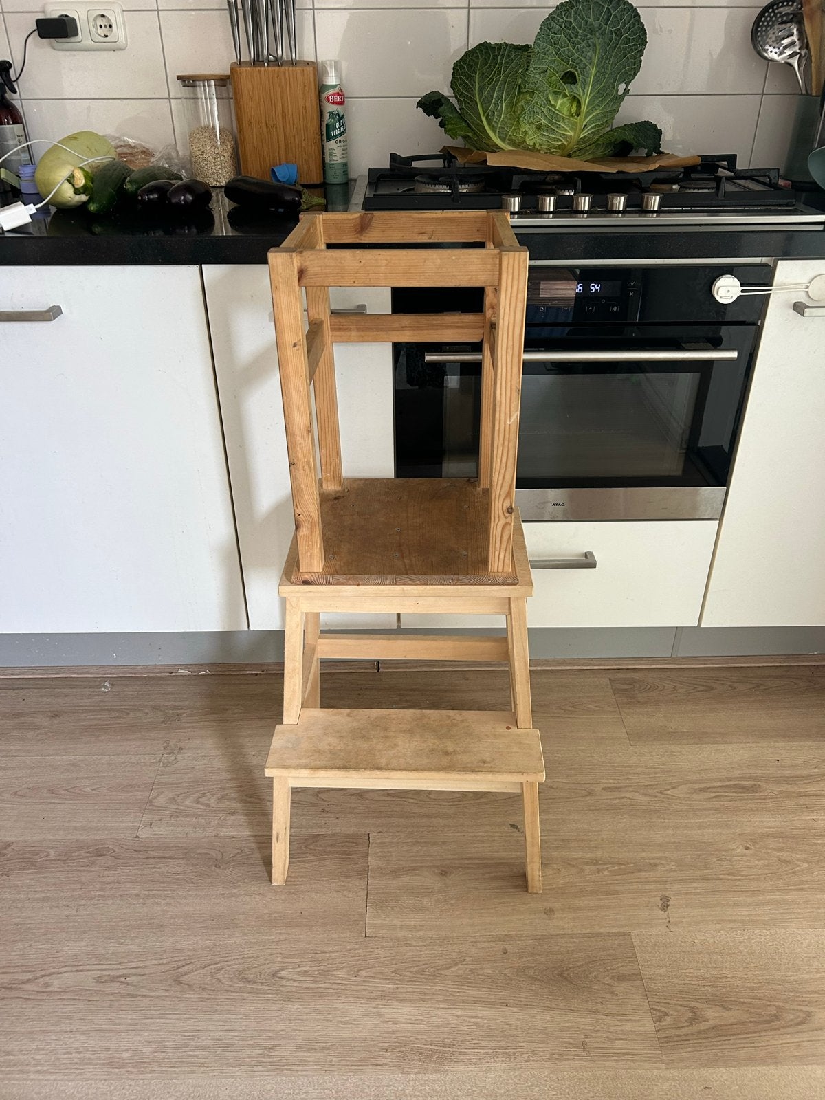 Houten montessori leertoren / opstapje voor kinderen, Ophalen, Gebruikt, Overige typen