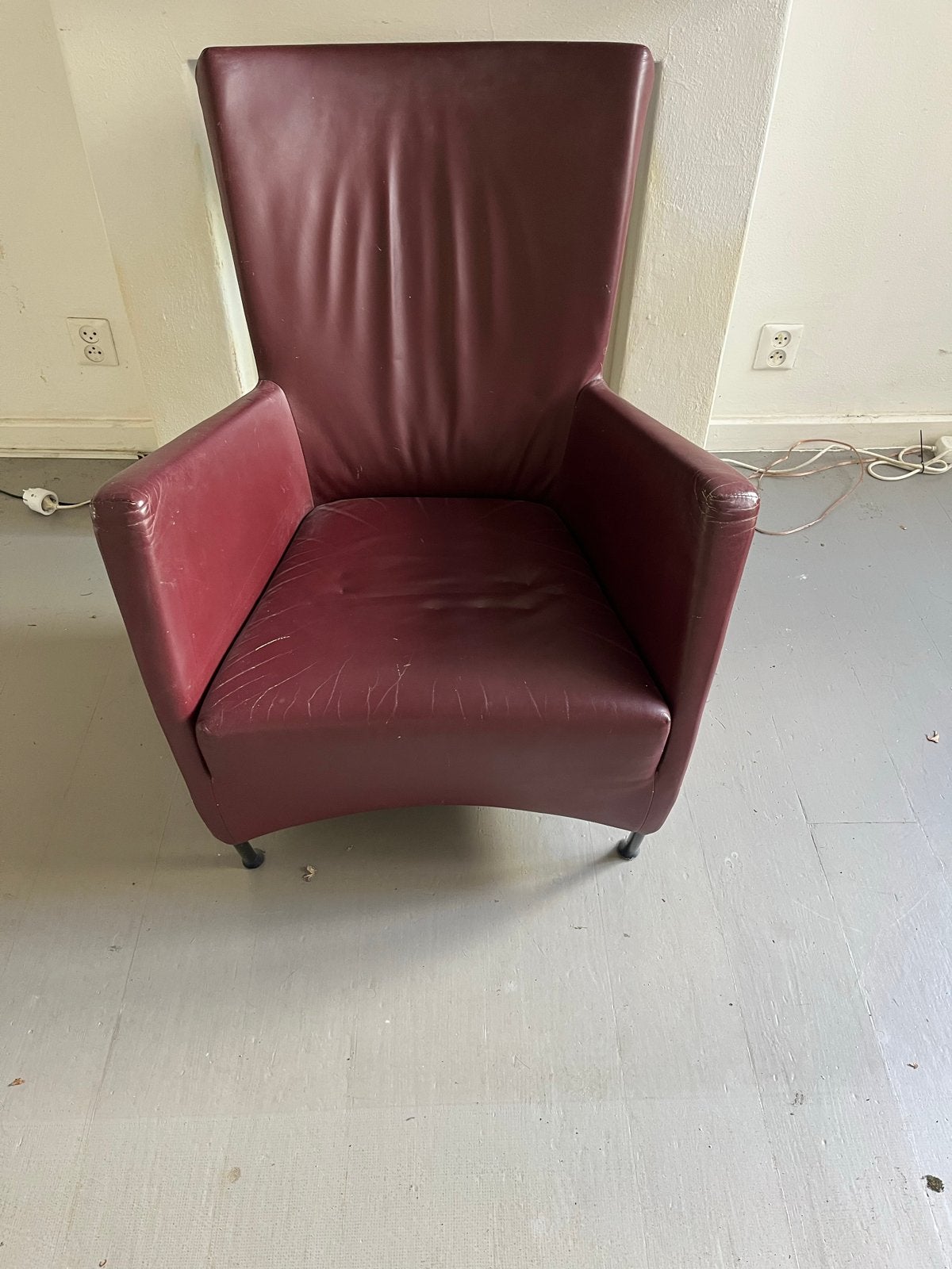 Montis windy design fauteuil, Ophalen, Gebruikt, 50 tot 75 cm, Leer