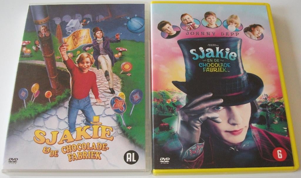 Dvd *** SJAKIE EN DE CHOCOLADEFABRIEK *** 2 stuks, Avontuur, Alle leeftijden, Ophalen of Verzenden, Zo goed als nieuw