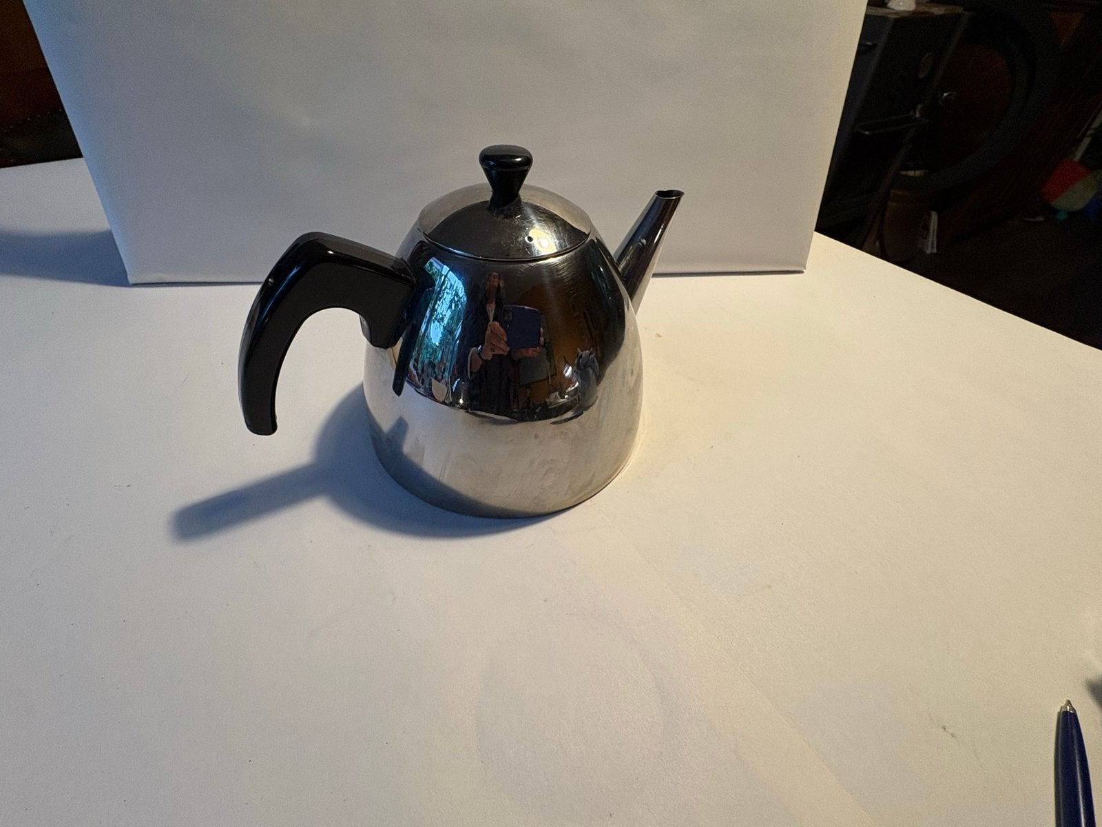 Minuet Theepot 1.2 L RVS - Gebruikt, Theepot/fluitketel, Gebruikt, Bredemeijer, Zilver