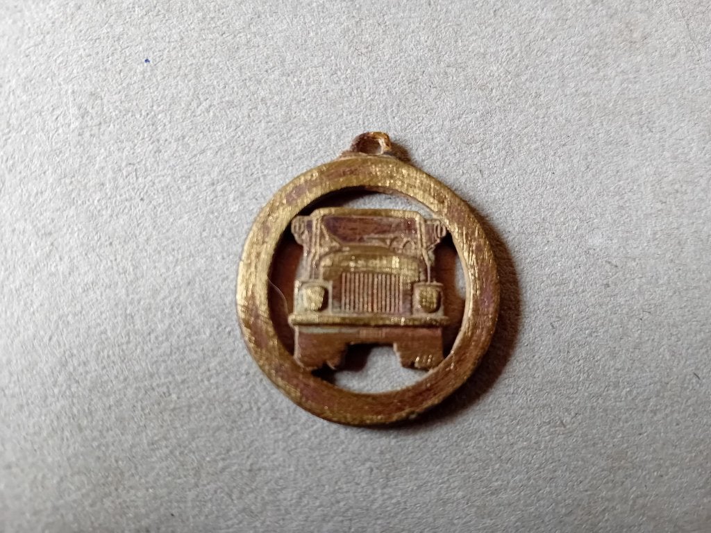Koperen Scania hanger 3cm, Ophalen of Verzenden, Gebruikt