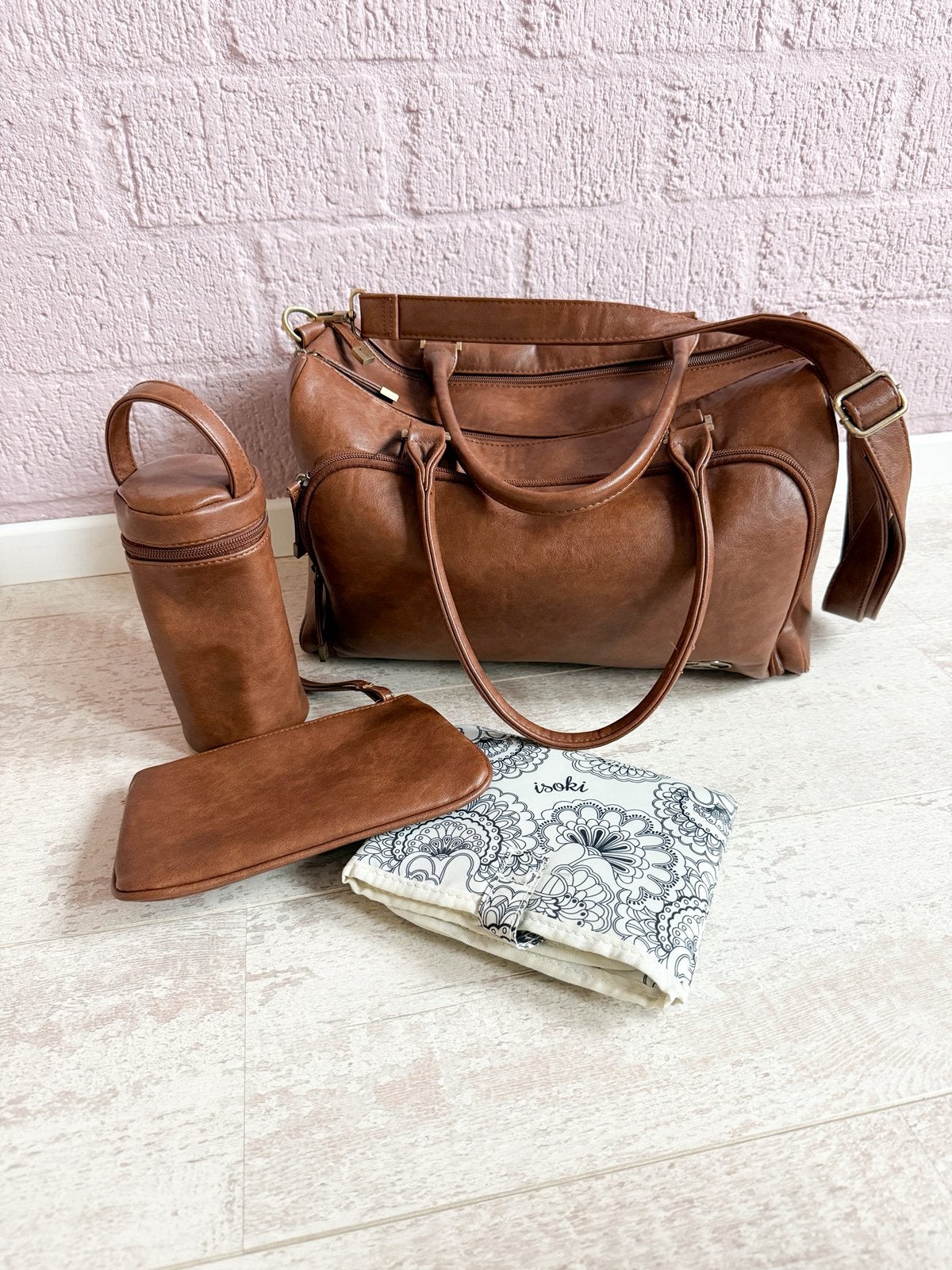 Isoki luiertas inclusief accessoires, Kinderen en Baby's, Luiertassen, Ophalen, Zo goed als nieuw
