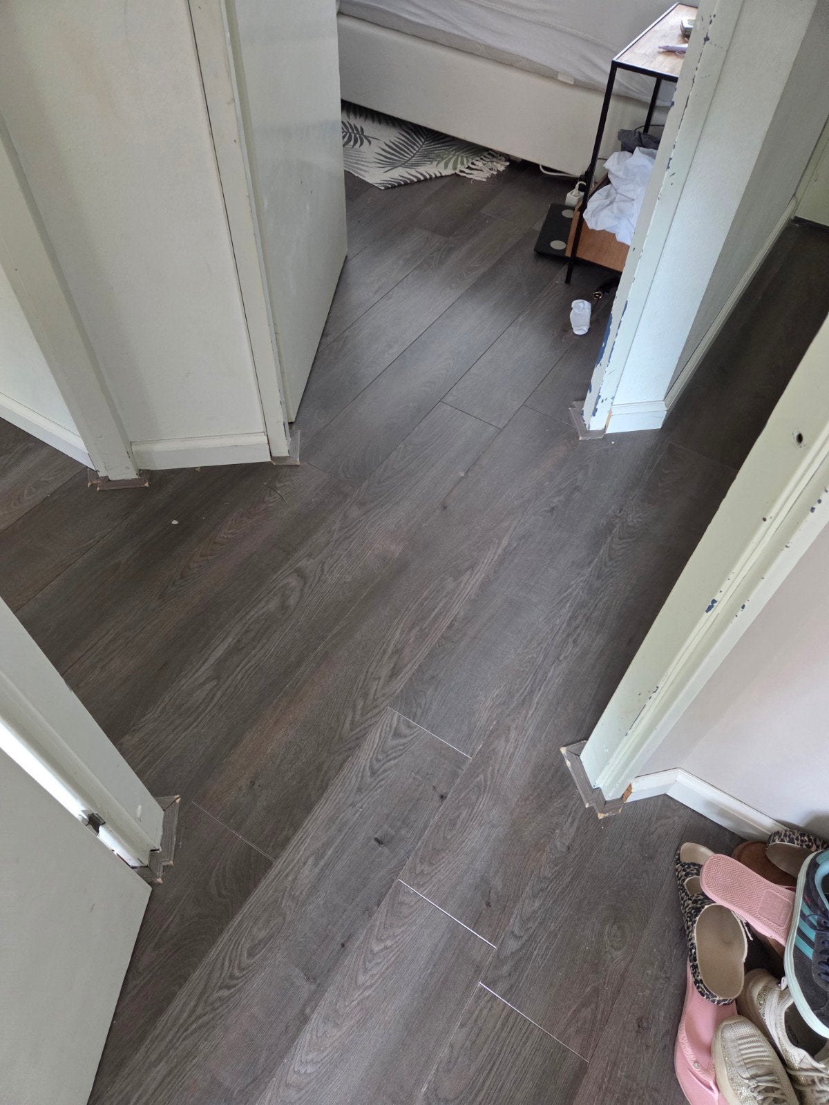 Kliklaminaat met ondervloer - ca. 40m², Ophalen, Gebruikt, 50 tot 150 cm, 10 m² of meer