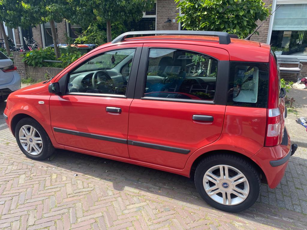 Fiat Panda 1.2 44KW 60PK 2006 Rood met weinig kilometers, Auto's, Voorwielaandrijving, Stof, Origineel Nederlands, Centrale vergrendeling