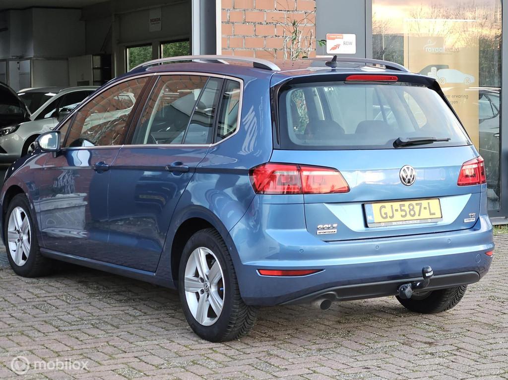 Volkswagen Golf Sportsvan 1.2 TSI Automaat Navi cruise clima, Auto's, Gebruikt, 4 cilinders, Blauw, Bedrijf