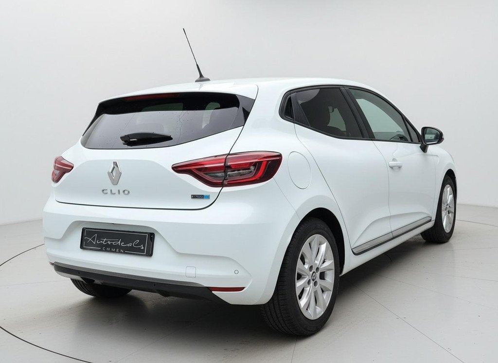 Renault Clio 1.6 E-Tech Hybrid 140 Zen, Auto's, Renault, Stof, Gebruikt, 4 cilinders, Wit