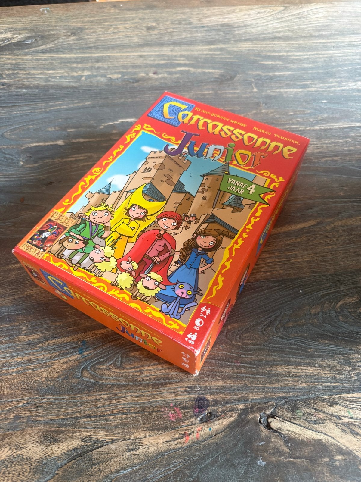 Carcassonne Junior Bordspel - Zo goed als nieuw, Drie of vier spelers, Ophalen of Verzenden, Zo goed als nieuw