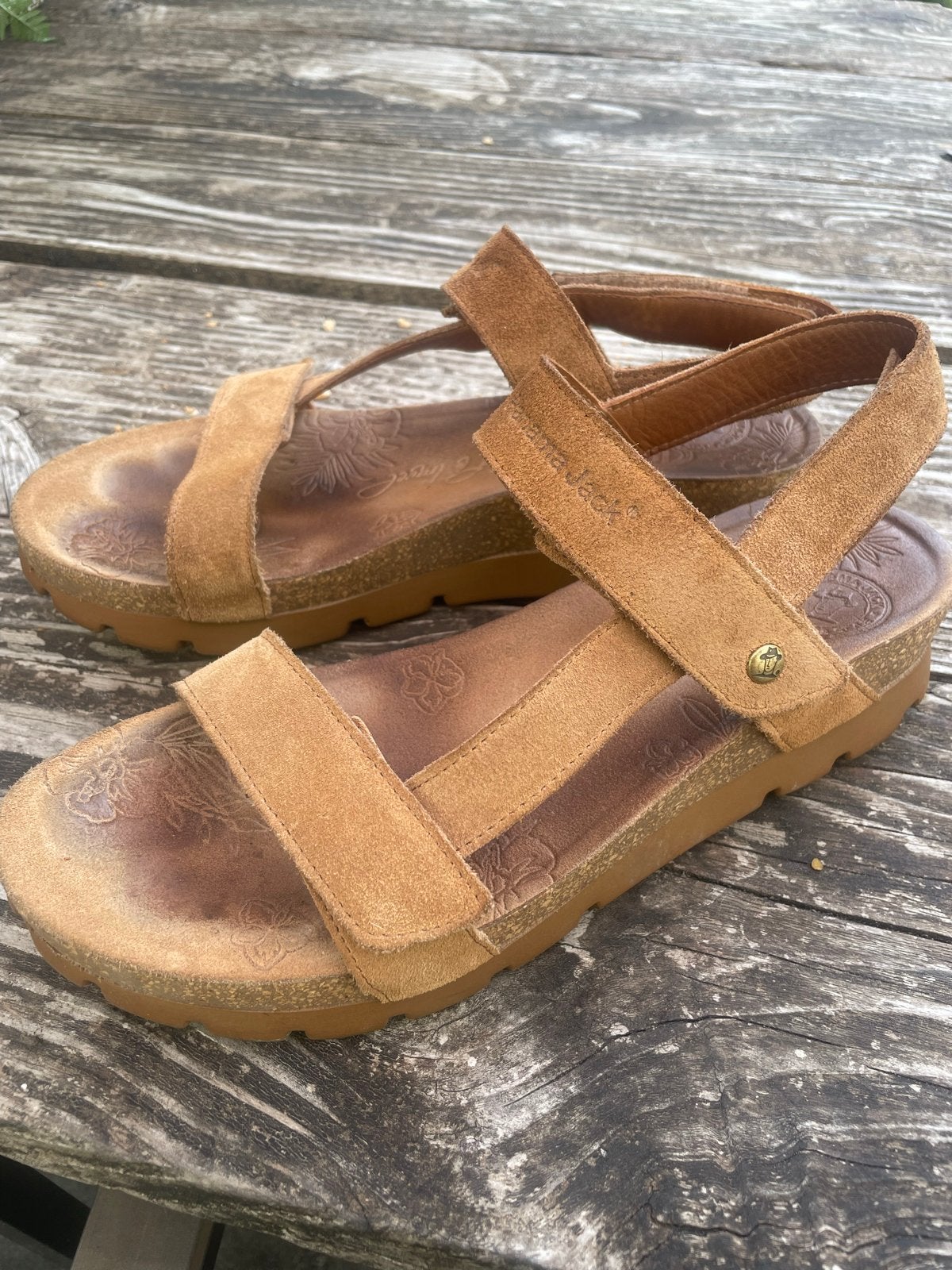 Panama Jack bruin leren sandalen - Maat 40, Bruin, Zo goed als nieuw, Sandalen of Muiltjes, Ophalen of Verzenden