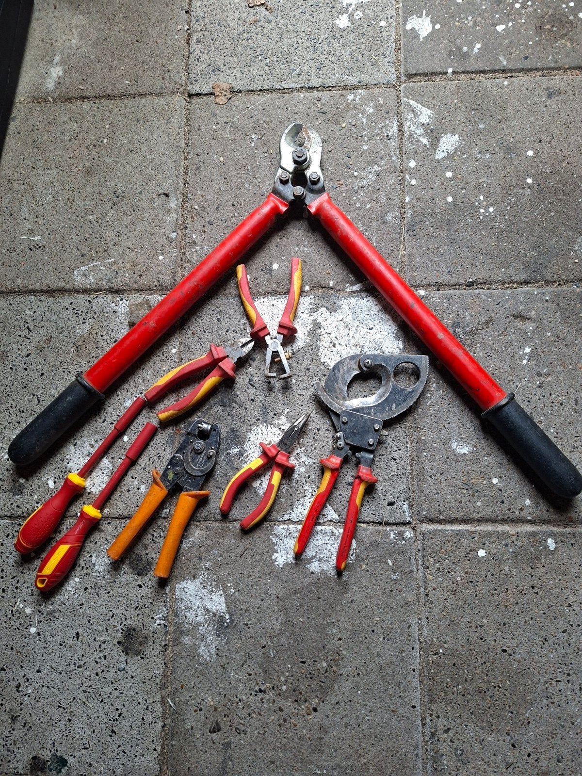 Diverse tangen en kabelschaar set, Ophalen of Verzenden, Gebruikt, Tang