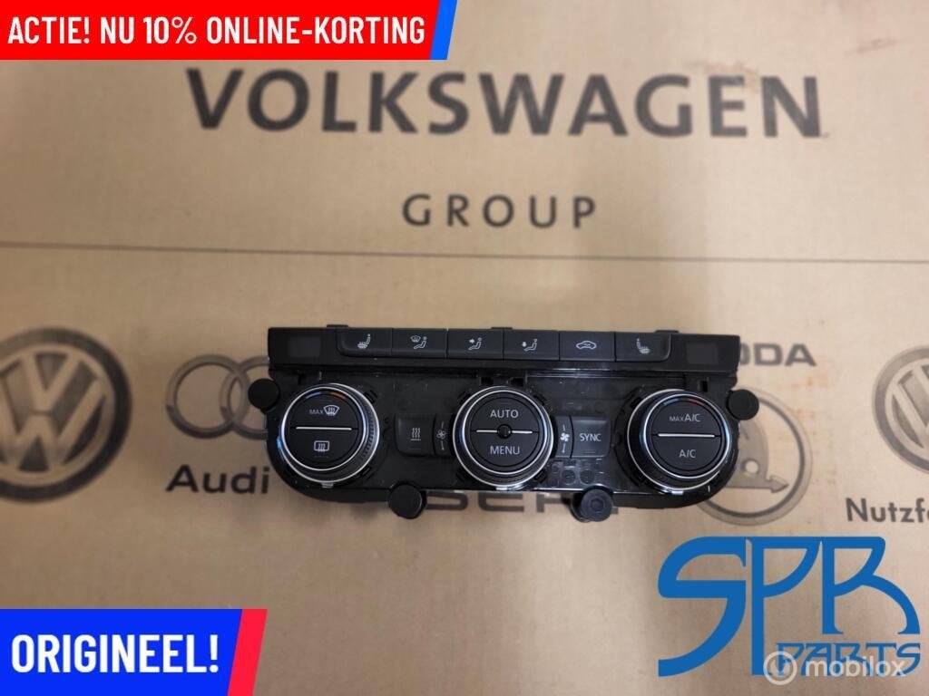 GOLF 7 Climatronic paneel 5G0907044BE CLIMATE CONTROL UNIT, Gebruikt, Volkswagen, Ophalen of Verzenden, Volkswagen