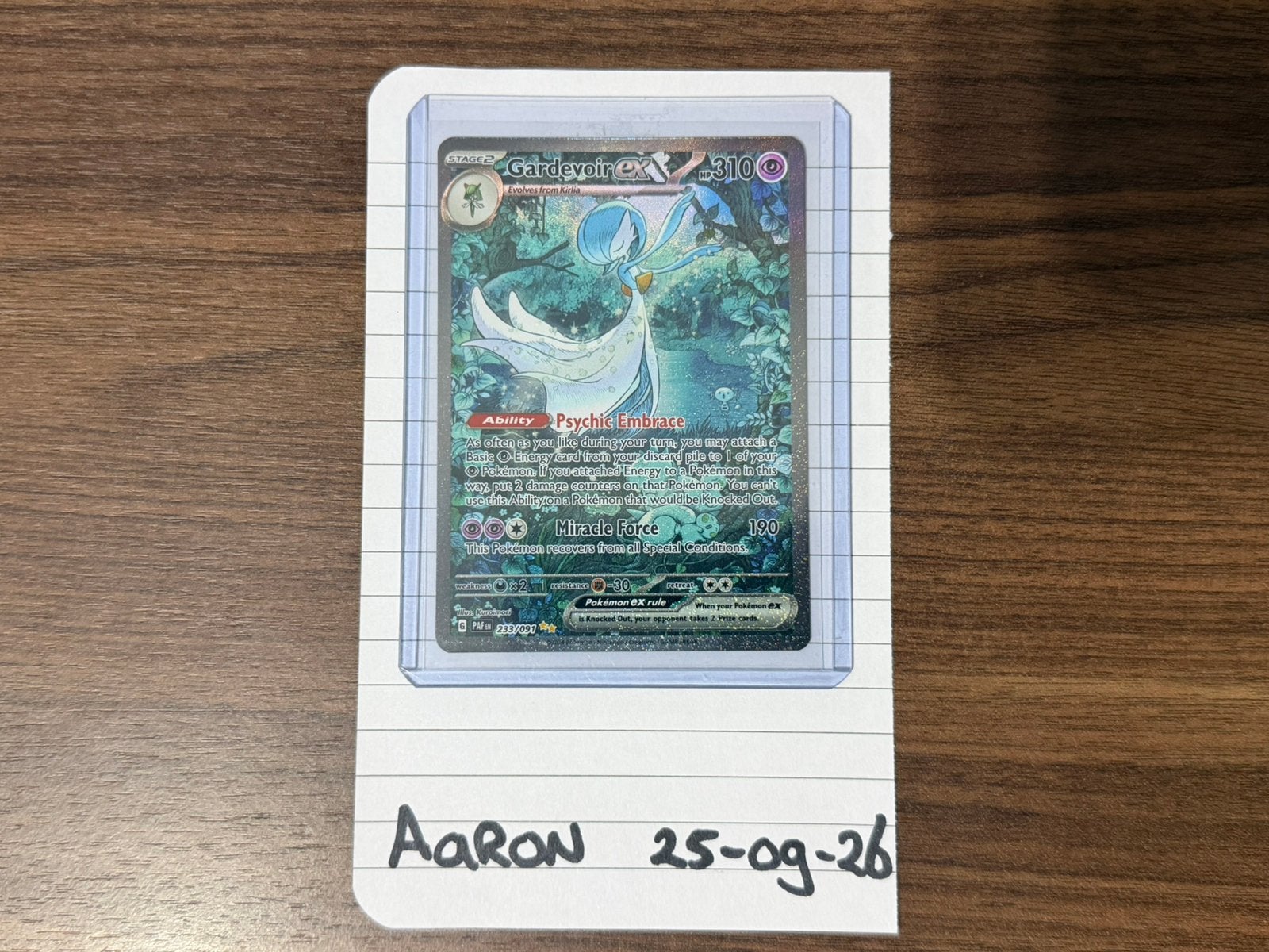 Gardevoir EX (233/091) SV Paldean Fates, Ophalen of Verzenden, Zo goed als nieuw, Losse kaart