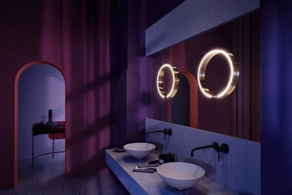 Occhio Mito Sfera spiegel 40cm phantom nieuw in doos € 1.972, Minder dan 50 cm, Info@micheldethouars.nl, Occhio, Rond