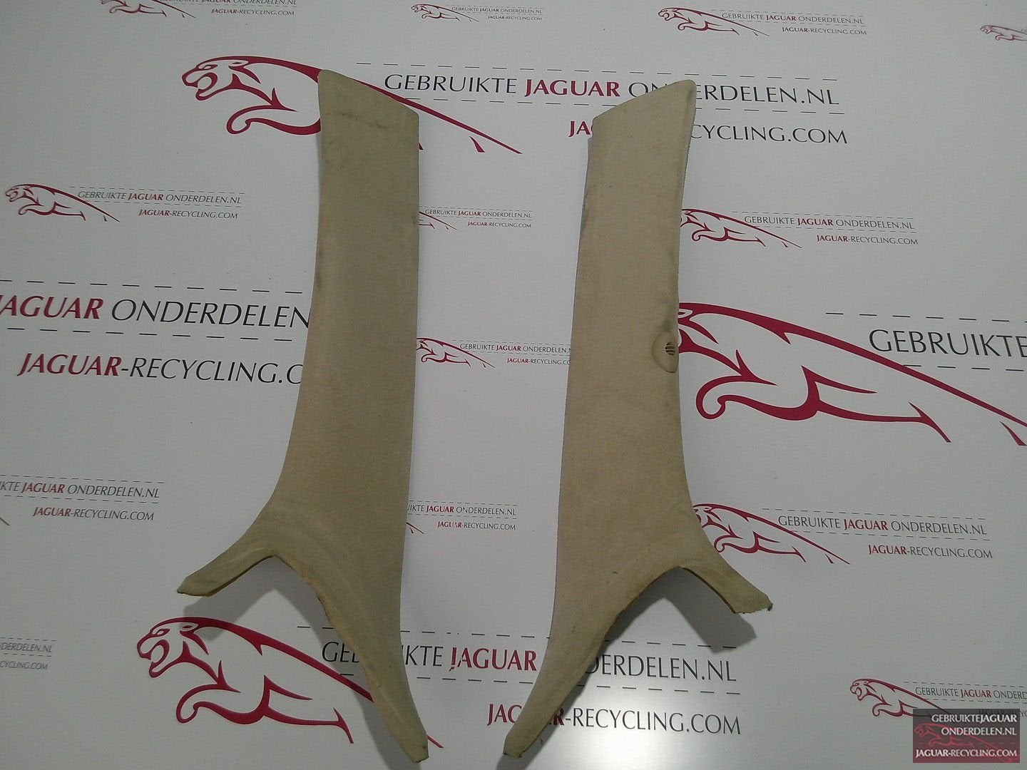 Raamstyle lijst set links en rechts Jaguar XJ  X350 crème al, Gebruikt, -, Ophalen of Verzenden, Jaguar