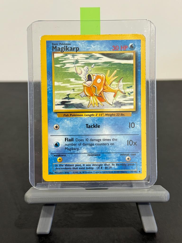 Magikarp 35/102 - Pokémon Base Set Kaart, Ophalen of Verzenden, Gebruikt, Losse kaart