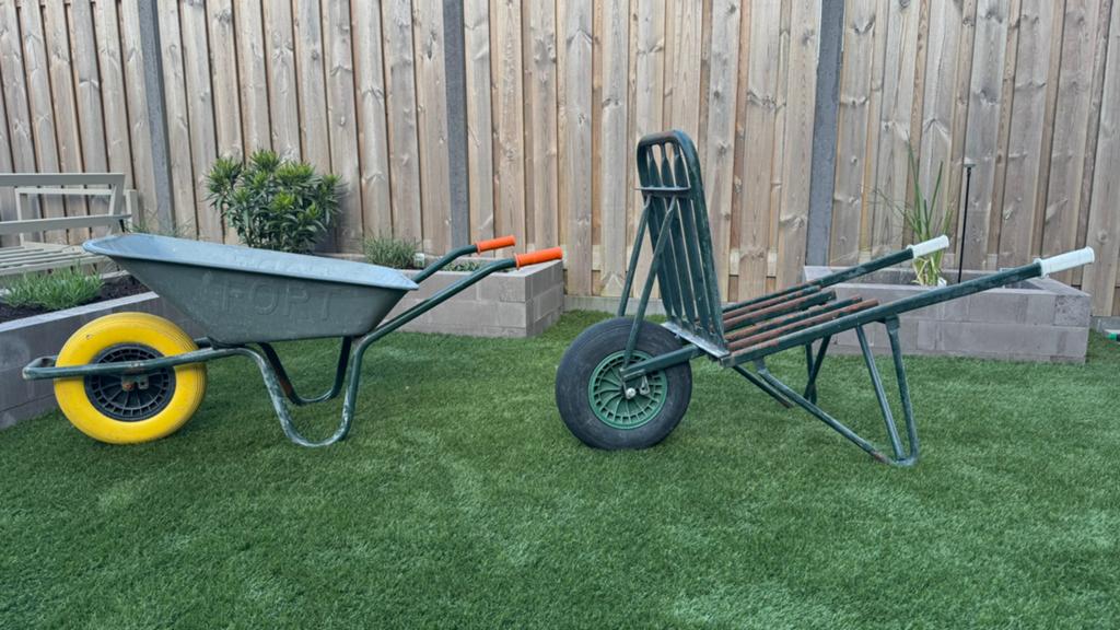 Kruiwagen huren Fort 85L + Steenkruiwagen 150kg Zoetermeer, Ophalen of Verzenden, Gebruikt, Handmatig, Eenwielig